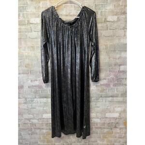 LuLaRoe Elegant Dress Small Stretch Metallic